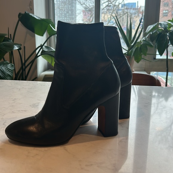 Vince black leather booties sz 9 - Picture 2 of 5